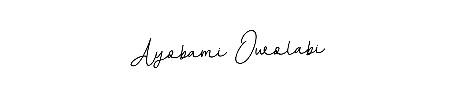 This is the best signature style for the Ayobami Owolabi name. Also you like these signature font (BallpointsItalic-DORy9). Mix name signature. Ayobami Owolabi signature style 11 images and pictures png
