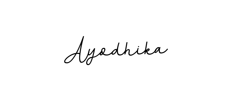 Create a beautiful signature design for name Ayodhika. With this signature (BallpointsItalic-DORy9) fonts, you can make a handwritten signature for free. Ayodhika signature style 11 images and pictures png