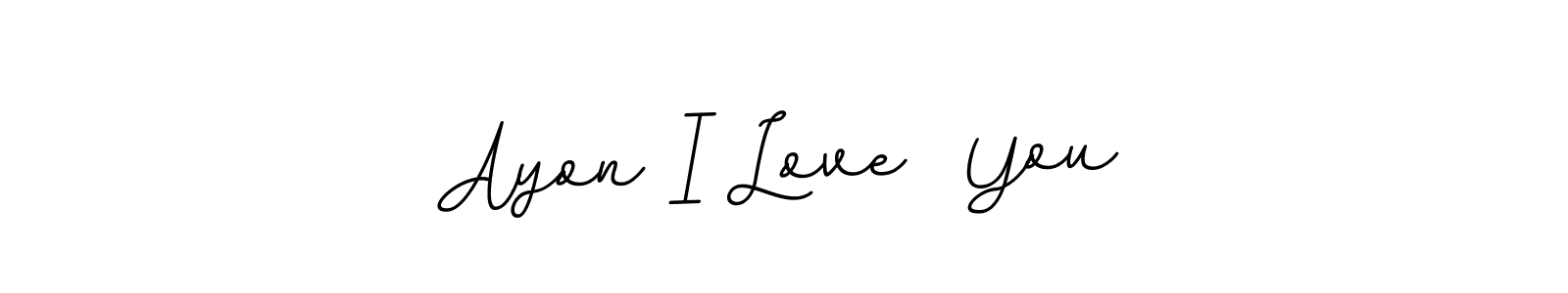This is the best signature style for the Ayon I Love  You name. Also you like these signature font (BallpointsItalic-DORy9). Mix name signature. Ayon I Love  You signature style 11 images and pictures png