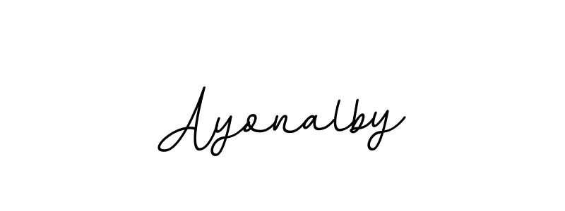 Make a beautiful signature design for name Ayonalby. With this signature (BallpointsItalic-DORy9) style, you can create a handwritten signature for free. Ayonalby signature style 11 images and pictures png