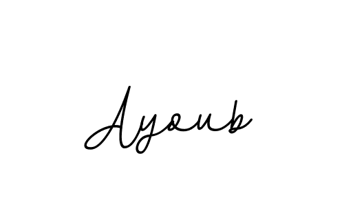 How to Draw Ayoub signature style? BallpointsItalic-DORy9 is a latest design signature styles for name Ayoub. Ayoub signature style 11 images and pictures png