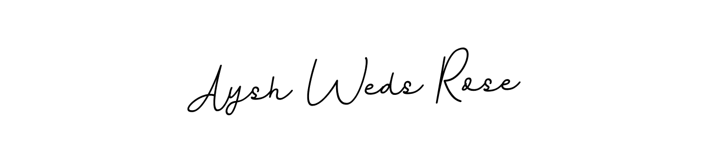 Use a signature maker to create a handwritten signature online. With this signature software, you can design (BallpointsItalic-DORy9) your own signature for name Aysh Weds Rose. Aysh Weds Rose signature style 11 images and pictures png