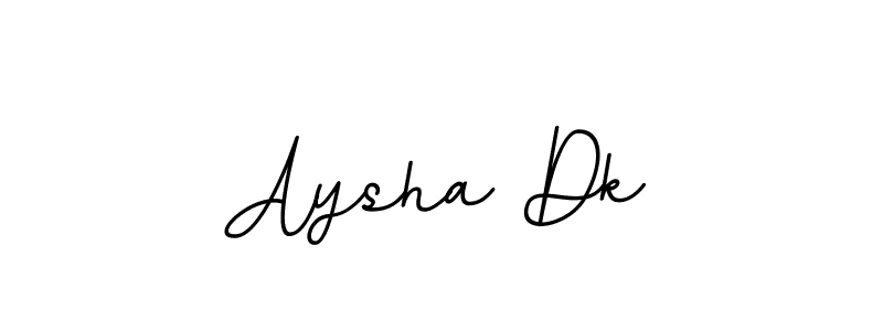 The best way (BallpointsItalic-DORy9) to make a short signature is to pick only two or three words in your name. The name Aysha Dk include a total of six letters. For converting this name. Aysha Dk signature style 11 images and pictures png
