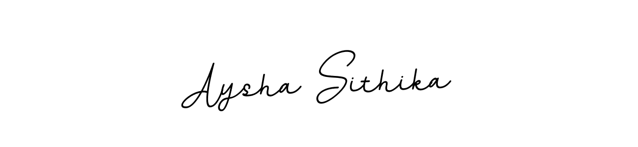 Design your own signature with our free online signature maker. With this signature software, you can create a handwritten (BallpointsItalic-DORy9) signature for name Aysha Sithika. Aysha Sithika signature style 11 images and pictures png