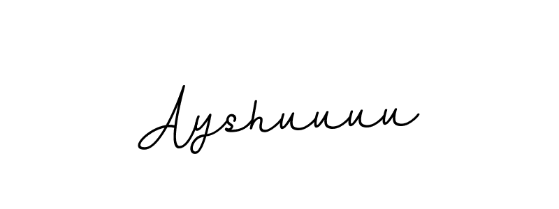Design your own signature with our free online signature maker. With this signature software, you can create a handwritten (BallpointsItalic-DORy9) signature for name Ayshuuuu. Ayshuuuu signature style 11 images and pictures png