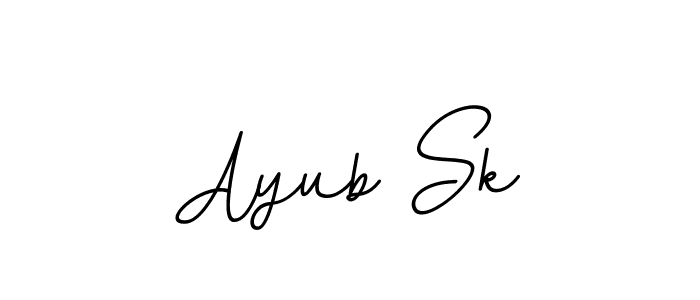 Ayub Sk stylish signature style. Best Handwritten Sign (BallpointsItalic-DORy9) for my name. Handwritten Signature Collection Ideas for my name Ayub Sk. Ayub Sk signature style 11 images and pictures png