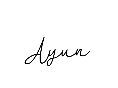 Also You can easily find your signature by using the search form. We will create Ayun name handwritten signature images for you free of cost using BallpointsItalic-DORy9 sign style. Ayun signature style 11 images and pictures png