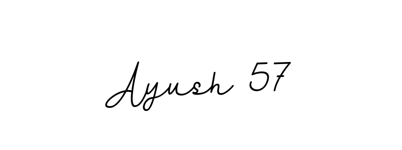 How to make Ayush 57 name signature. Use BallpointsItalic-DORy9 style for creating short signs online. This is the latest handwritten sign. Ayush 57 signature style 11 images and pictures png