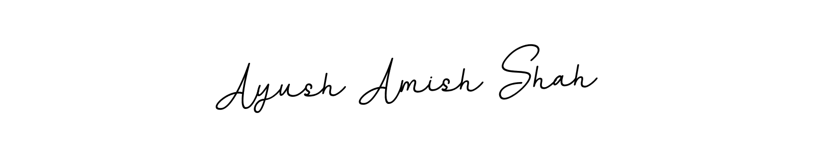 Use a signature maker to create a handwritten signature online. With this signature software, you can design (BallpointsItalic-DORy9) your own signature for name Ayush Amish Shah. Ayush Amish Shah signature style 11 images and pictures png