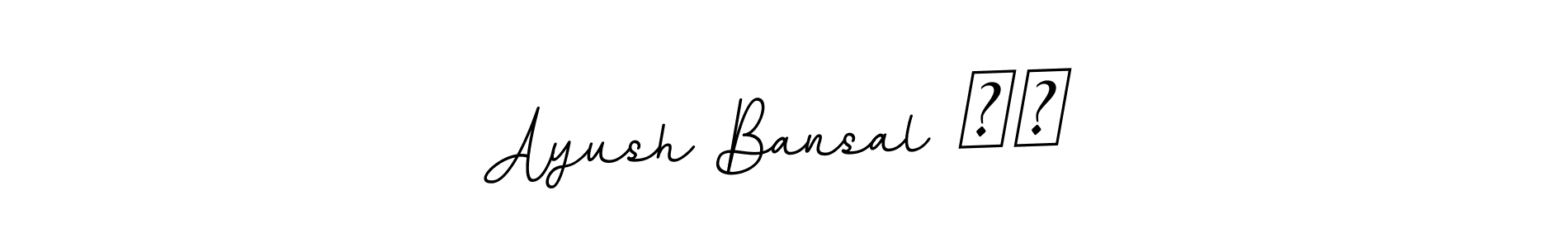 You can use this online signature creator to create a handwritten signature for the name Ayush Bansal ❤️. This is the best online autograph maker. Ayush Bansal ❤️ signature style 11 images and pictures png