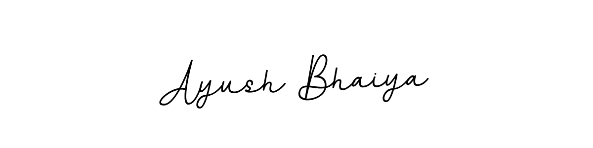 Create a beautiful signature design for name Ayush Bhaiya. With this signature (BallpointsItalic-DORy9) fonts, you can make a handwritten signature for free. Ayush Bhaiya signature style 11 images and pictures png