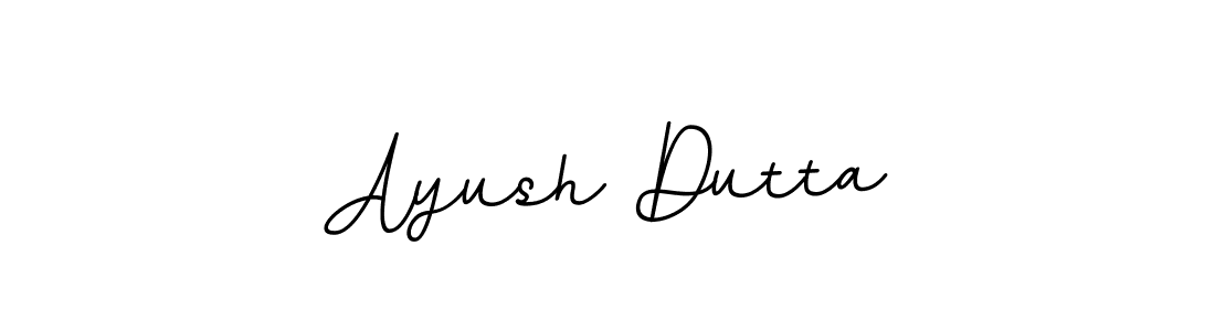Use a signature maker to create a handwritten signature online. With this signature software, you can design (BallpointsItalic-DORy9) your own signature for name Ayush Dutta. Ayush Dutta signature style 11 images and pictures png