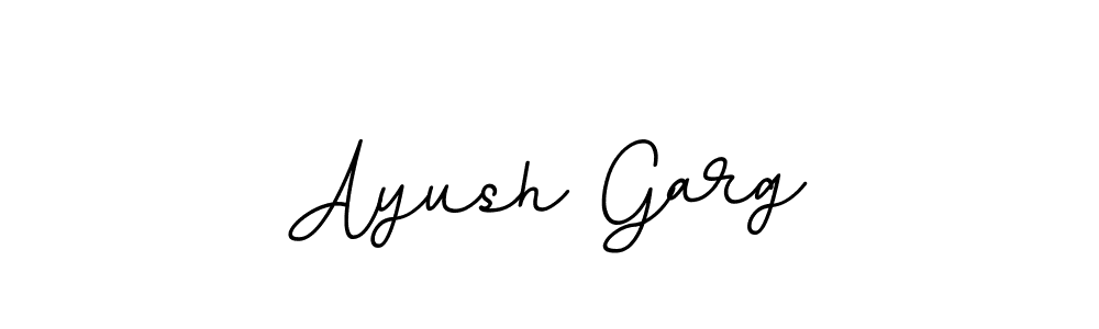 Make a beautiful signature design for name Ayush Garg. With this signature (BallpointsItalic-DORy9) style, you can create a handwritten signature for free. Ayush Garg signature style 11 images and pictures png