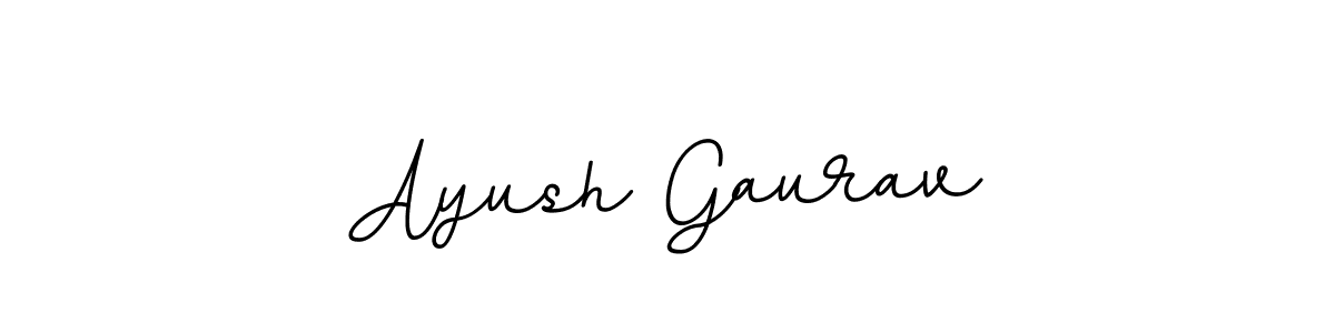 Create a beautiful signature design for name Ayush Gaurav. With this signature (BallpointsItalic-DORy9) fonts, you can make a handwritten signature for free. Ayush Gaurav signature style 11 images and pictures png