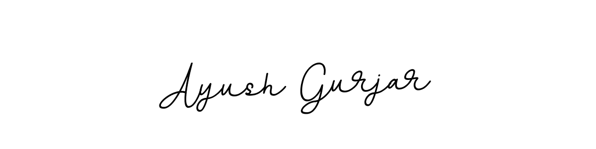 You should practise on your own different ways (BallpointsItalic-DORy9) to write your name (Ayush Gurjar) in signature. don't let someone else do it for you. Ayush Gurjar signature style 11 images and pictures png