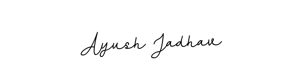 Design your own signature with our free online signature maker. With this signature software, you can create a handwritten (BallpointsItalic-DORy9) signature for name Ayush Jadhav. Ayush Jadhav signature style 11 images and pictures png