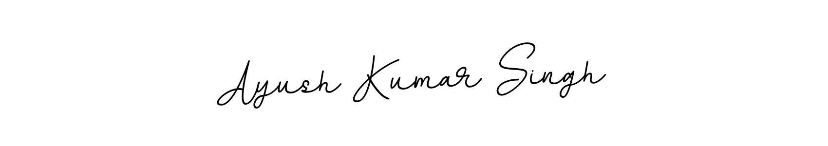 Use a signature maker to create a handwritten signature online. With this signature software, you can design (BallpointsItalic-DORy9) your own signature for name Ayush Kumar Singh. Ayush Kumar Singh signature style 11 images and pictures png