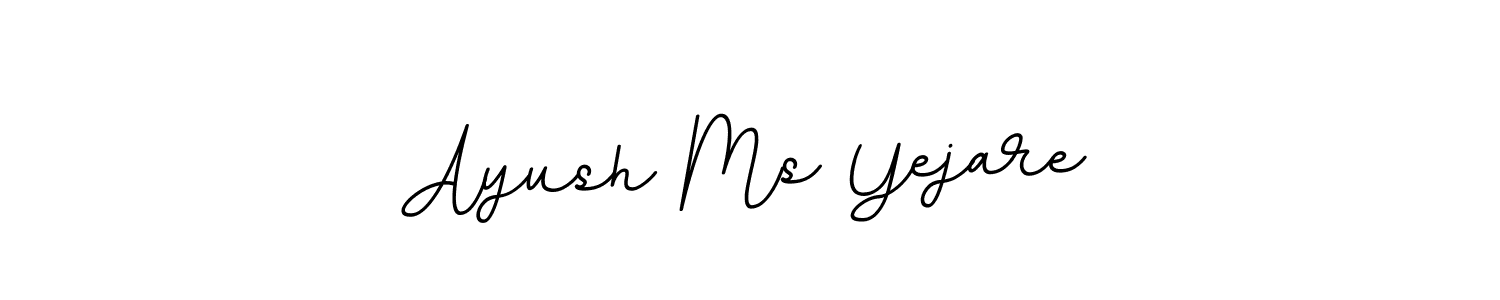 if you are searching for the best signature style for your name Ayush Ms Yejare. so please give up your signature search. here we have designed multiple signature styles  using BallpointsItalic-DORy9. Ayush Ms Yejare signature style 11 images and pictures png