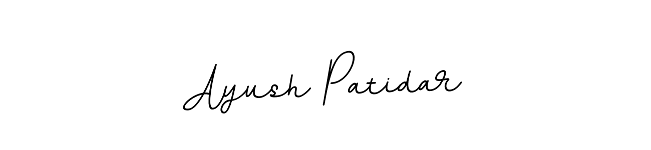 How to make Ayush Patidar name signature. Use BallpointsItalic-DORy9 style for creating short signs online. This is the latest handwritten sign. Ayush Patidar signature style 11 images and pictures png