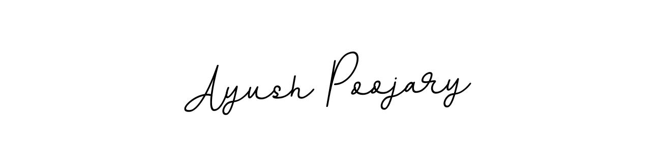 Design your own signature with our free online signature maker. With this signature software, you can create a handwritten (BallpointsItalic-DORy9) signature for name Ayush Poojary. Ayush Poojary signature style 11 images and pictures png