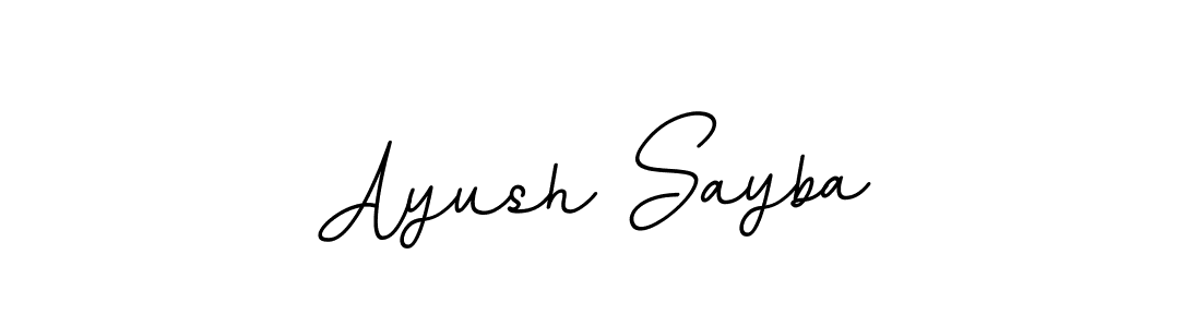 Also we have Ayush Sayba name is the best signature style. Create professional handwritten signature collection using BallpointsItalic-DORy9 autograph style. Ayush Sayba signature style 11 images and pictures png