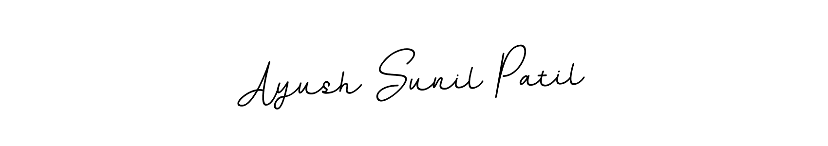 Make a beautiful signature design for name Ayush Sunil Patil. With this signature (BallpointsItalic-DORy9) style, you can create a handwritten signature for free. Ayush Sunil Patil signature style 11 images and pictures png