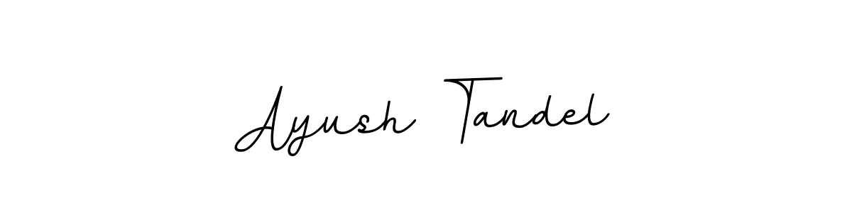 How to make Ayush Tandel signature? BallpointsItalic-DORy9 is a professional autograph style. Create handwritten signature for Ayush Tandel name. Ayush Tandel signature style 11 images and pictures png