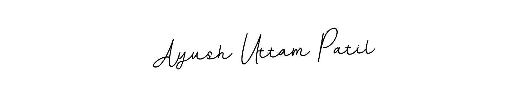 BallpointsItalic-DORy9 is a professional signature style that is perfect for those who want to add a touch of class to their signature. It is also a great choice for those who want to make their signature more unique. Get Ayush Uttam Patil name to fancy signature for free. Ayush Uttam Patil signature style 11 images and pictures png