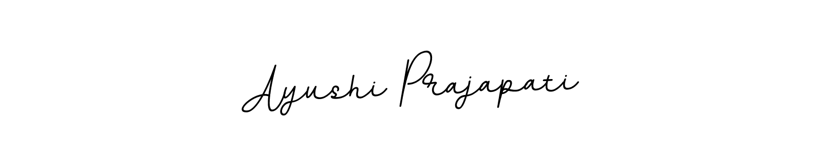 This is the best signature style for the Ayushi Prajapati name. Also you like these signature font (BallpointsItalic-DORy9). Mix name signature. Ayushi Prajapati signature style 11 images and pictures png