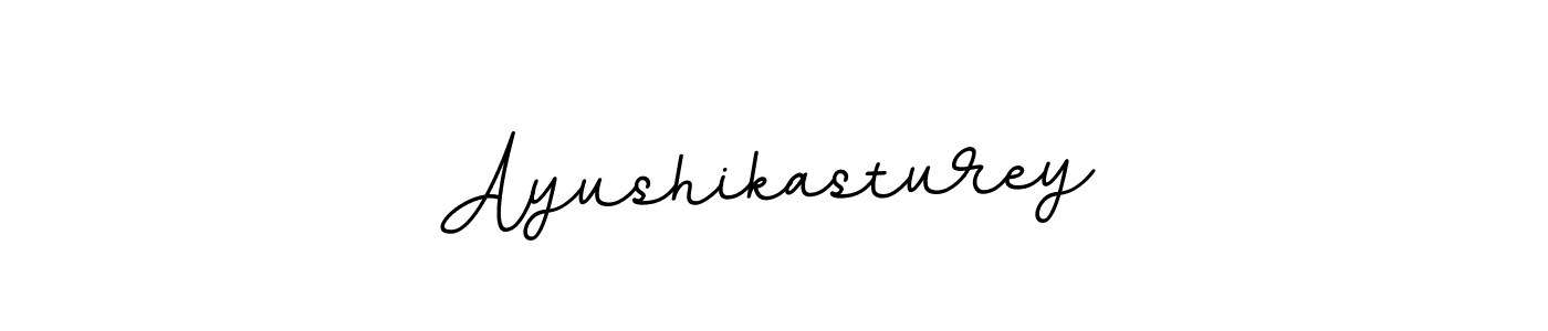 Use a signature maker to create a handwritten signature online. With this signature software, you can design (BallpointsItalic-DORy9) your own signature for name Ayushikasturey. Ayushikasturey signature style 11 images and pictures png