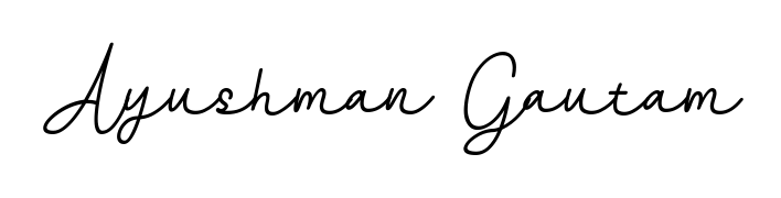 Discover the perfect balance of readability and style for Ayushman Gautam with BallpointsItalic-DORy9 font. Create your dream signature today. Ayushman Gautam signature style 11 images and pictures png