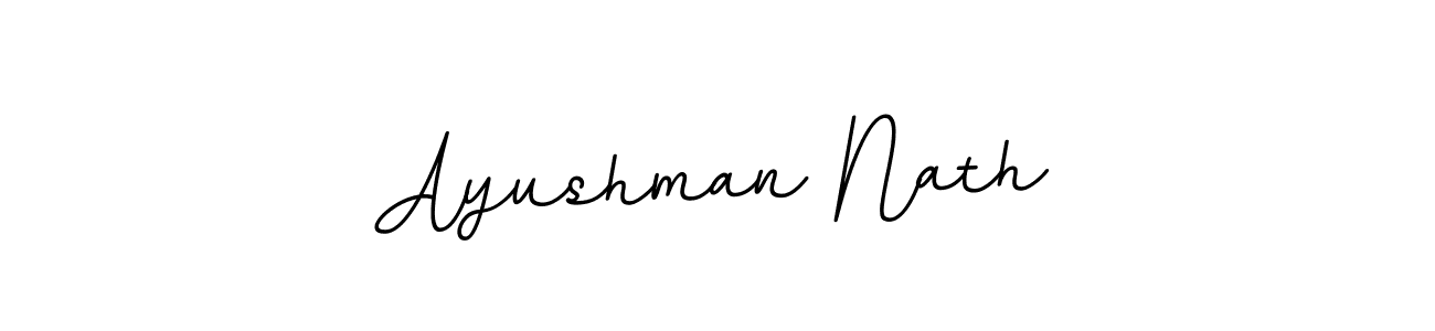 Similarly BallpointsItalic-DORy9 is the best handwritten signature design. Signature creator online .You can use it as an online autograph creator for name Ayushman Nath. Ayushman Nath signature style 11 images and pictures png