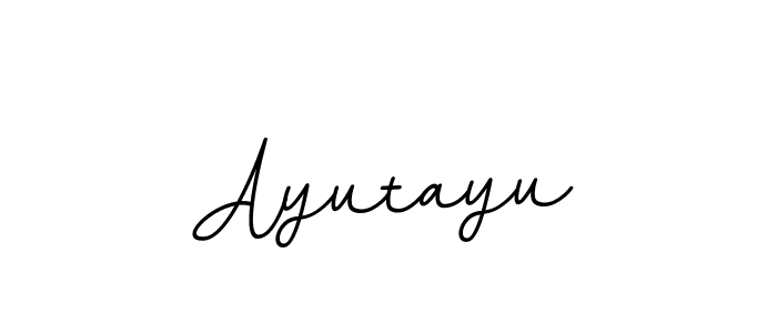 Make a beautiful signature design for name Ayutayu. With this signature (BallpointsItalic-DORy9) style, you can create a handwritten signature for free. Ayutayu signature style 11 images and pictures png