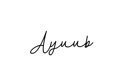 It looks lik you need a new signature style for name Ayuub. Design unique handwritten (BallpointsItalic-DORy9) signature with our free signature maker in just a few clicks. Ayuub signature style 11 images and pictures png