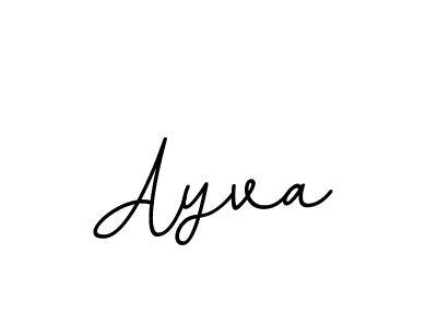 Design your own signature with our free online signature maker. With this signature software, you can create a handwritten (BallpointsItalic-DORy9) signature for name Ayva. Ayva signature style 11 images and pictures png