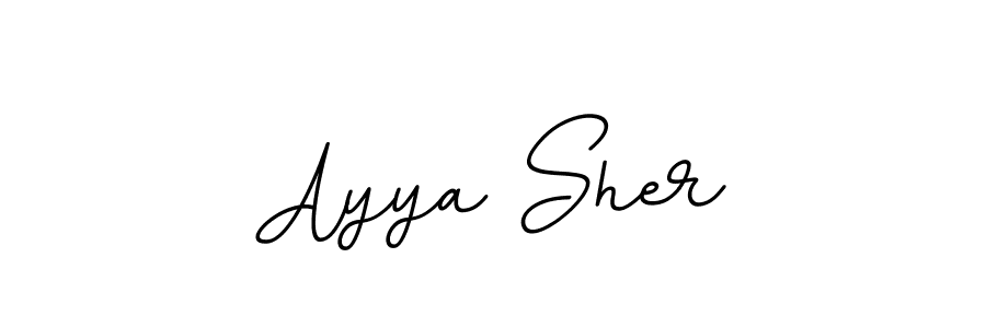 You can use this online signature creator to create a handwritten signature for the name Ayya Sher. This is the best online autograph maker. Ayya Sher signature style 11 images and pictures png