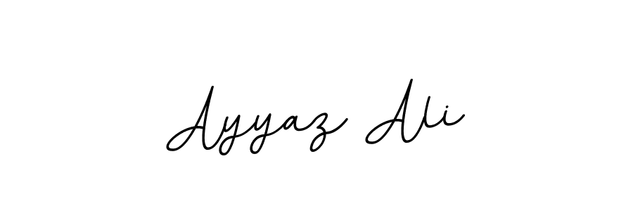 How to make Ayyaz Ali name signature. Use BallpointsItalic-DORy9 style for creating short signs online. This is the latest handwritten sign. Ayyaz Ali signature style 11 images and pictures png