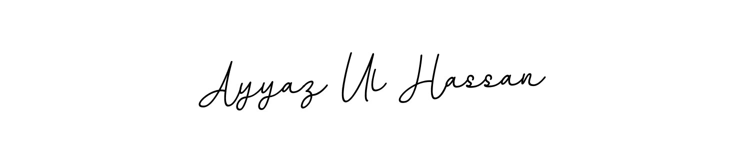 This is the best signature style for the Ayyaz Ul Hassan name. Also you like these signature font (BallpointsItalic-DORy9). Mix name signature. Ayyaz Ul Hassan signature style 11 images and pictures png