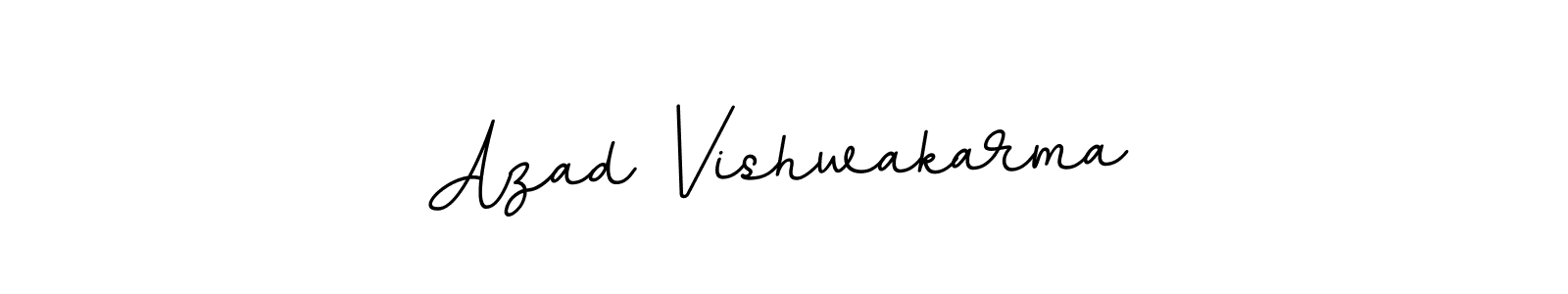 Make a beautiful signature design for name Azad Vishwakarma. With this signature (BallpointsItalic-DORy9) style, you can create a handwritten signature for free. Azad Vishwakarma signature style 11 images and pictures png