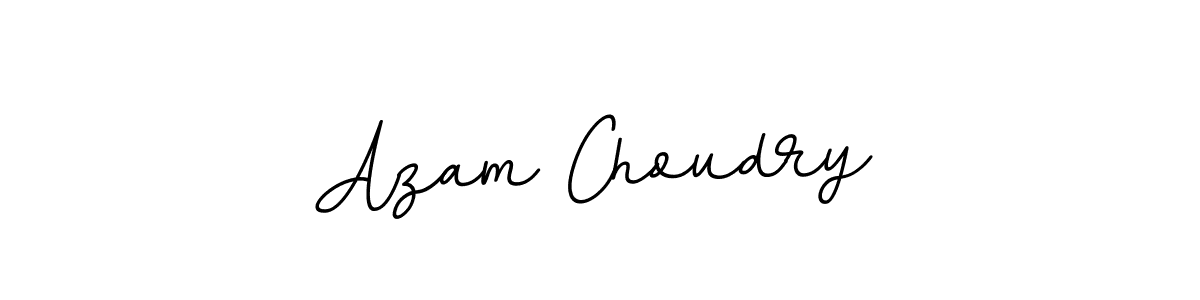 Make a beautiful signature design for name Azam Choudry. With this signature (BallpointsItalic-DORy9) style, you can create a handwritten signature for free. Azam Choudry signature style 11 images and pictures png