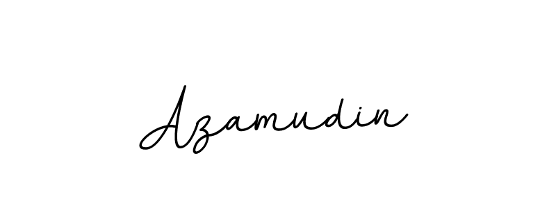 Use a signature maker to create a handwritten signature online. With this signature software, you can design (BallpointsItalic-DORy9) your own signature for name Azamudin. Azamudin signature style 11 images and pictures png
