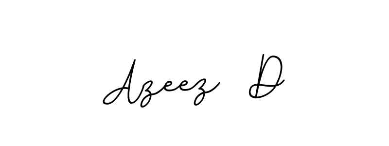 Use a signature maker to create a handwritten signature online. With this signature software, you can design (BallpointsItalic-DORy9) your own signature for name Azeez  D. Azeez  D signature style 11 images and pictures png