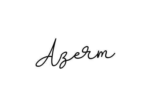 Use a signature maker to create a handwritten signature online. With this signature software, you can design (BallpointsItalic-DORy9) your own signature for name Azerm. Azerm signature style 11 images and pictures png