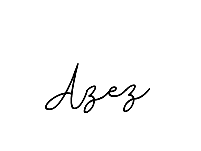 Design your own signature with our free online signature maker. With this signature software, you can create a handwritten (BallpointsItalic-DORy9) signature for name Azez. Azez signature style 11 images and pictures png