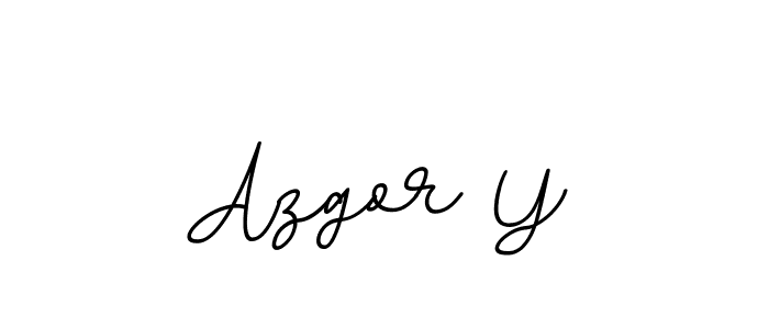 Create a beautiful signature design for name Azgor Y. With this signature (BallpointsItalic-DORy9) fonts, you can make a handwritten signature for free. Azgor Y signature style 11 images and pictures png