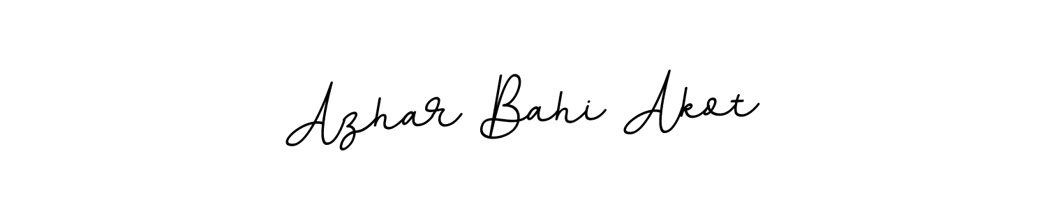How to make Azhar Bahi Akot name signature. Use BallpointsItalic-DORy9 style for creating short signs online. This is the latest handwritten sign. Azhar Bahi Akot signature style 11 images and pictures png