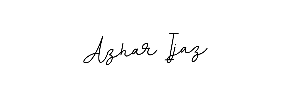 You should practise on your own different ways (BallpointsItalic-DORy9) to write your name (Azhar Ijaz) in signature. don't let someone else do it for you. Azhar Ijaz signature style 11 images and pictures png