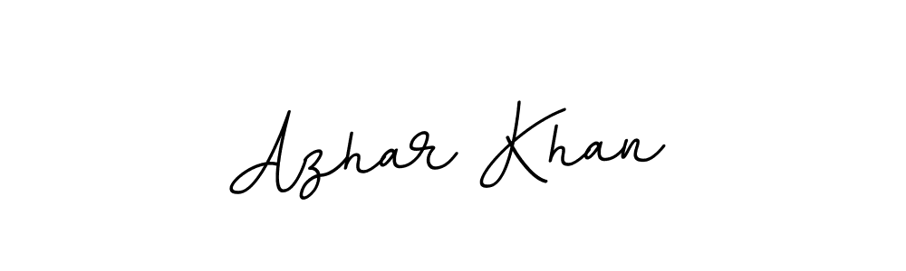 Design your own signature with our free online signature maker. With this signature software, you can create a handwritten (BallpointsItalic-DORy9) signature for name Azhar Khan. Azhar Khan signature style 11 images and pictures png
