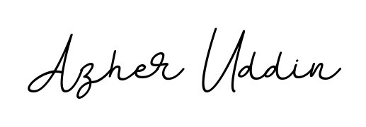 A timeless handwritten aesthetic for Azher Uddin. The BallpointsItalic-DORy9 font gives your signature a handcrafted feel with natural curves. Azher Uddin signature style 11 images and pictures png