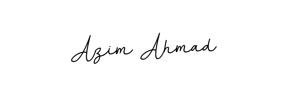 You should practise on your own different ways (BallpointsItalic-DORy9) to write your name (Azim Ahmad) in signature. don't let someone else do it for you. Azim Ahmad signature style 11 images and pictures png